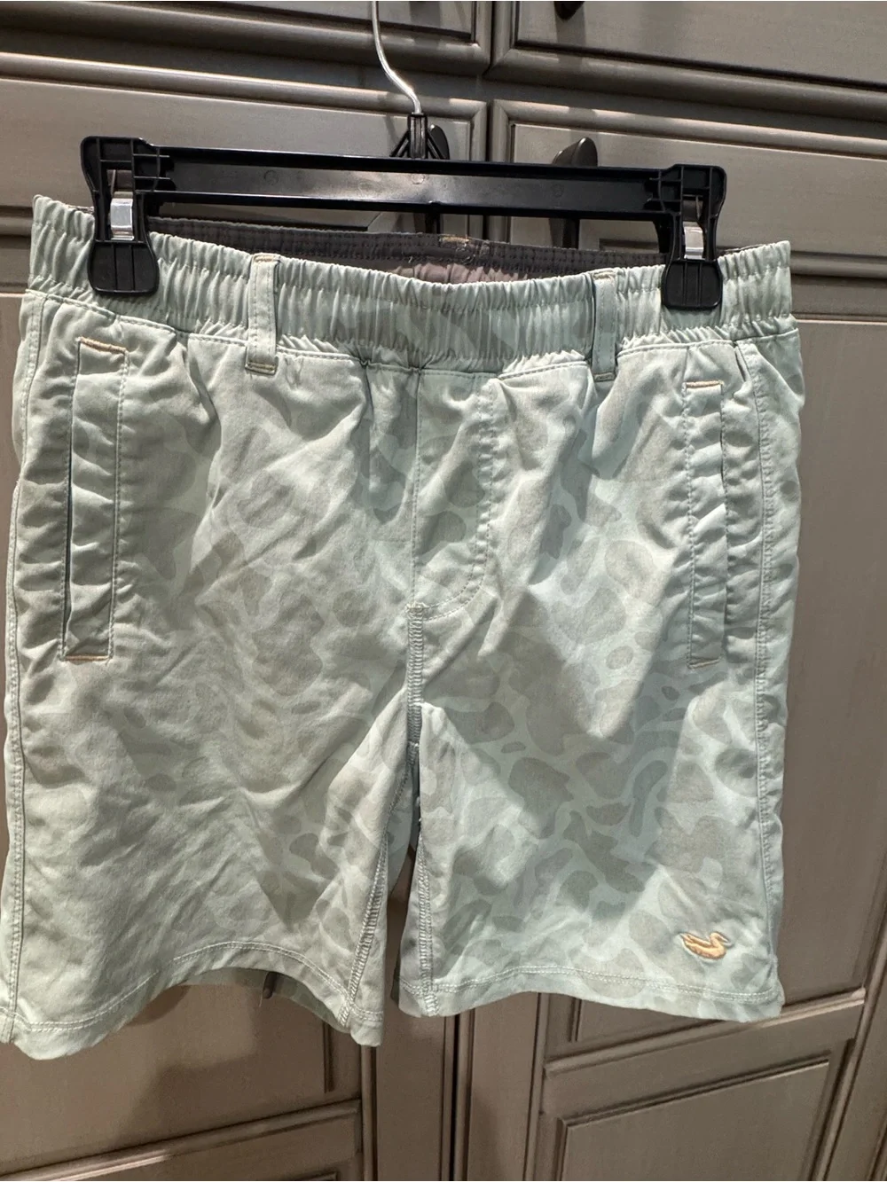 Southern Marsh Kids Light Seafoam Green Swim Trunks